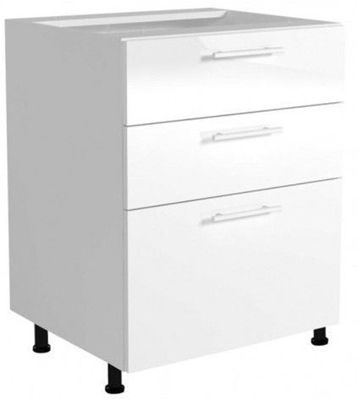 Picture of Halmar Kitchen Bottom Cabinet With Drawers Vento DS3-60/82 White/Honey Oak