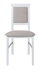 Picture of Dining chair Black Red White Allanis 2 White / Gray