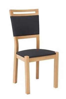 Picture of Dining chair Black Red White Arosa Natural Oak Ekwador 2417