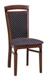 Show details for Dining chair Black Red White Bawaria Black / Walnut