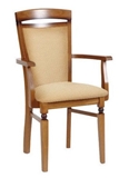 Show details for Dining chair Black Red White Bawaria Dkrs P Walnut / Beige