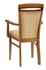Picture of Dining chair Black Red White Bawaria Dkrs P Walnut / Beige