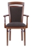 Picture of Dining chair Black Red White Bawaria Walnut / Black