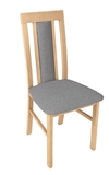 Show details for Dining chair Black Red White Belia Oak / Gray