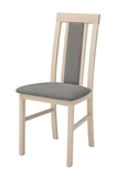 Show details for Dining chair Black Red White Belia Sonoma Oak / Gray