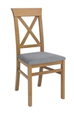Show details for Dining chair Black Red White Bergen Larch Sibiu Gold / Gray
