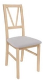 Show details for Dining chair Black Red White Filo Oak