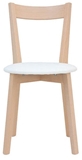 Show details for Dining chair Black Red White Ikka White / Light Brown