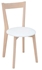 Picture of Dining chair Black Red White Ikka White / Light Brown