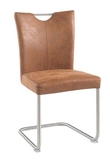 Show details for Dining chair Black Red White Lea Bronze