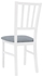Picture of Dining chair Black Red White Marynarz White / Gray