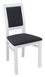 Show details for Dining chair Black Red White Porto Black