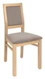 Show details for Dining chair Black Red White Porto Light Brown