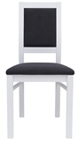 Show details for Dining chair Black Red White Porto White