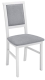 Show details for Dining chair Black Red White Robi Gray / White