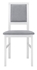 Picture of Dining chair Black Red White Robi Gray / White