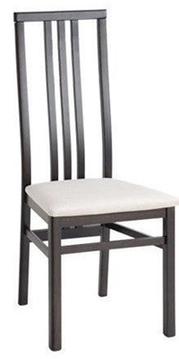 Picture of Dining chair Black Red White Trio 2 Wenge