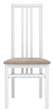 Show details for Dining chair Black Red White Trio 2 White
