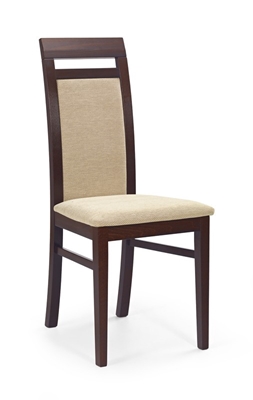 Picture of Dining chair Halmar Albert Dark Walnut / Torent Beige