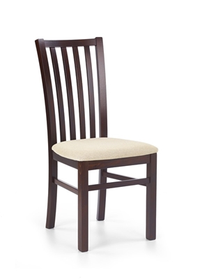 Picture of Dining chair Halmar Gerard 7 Dark Walnut / Torent Beige