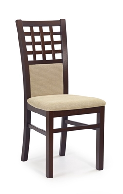 Picture of Dining chair Halmar Gerard3 Dark Walnut / Torent Beige