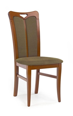Picture of Dining chair Halmar Hubert2 Dark Walnut / Torent Beige