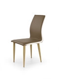 Show details for Dining chair Halmar K-264 Brown / White