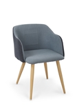 Show details for Dining chair Halmar K-288 Blue / Blue