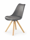 Show details for Dining chair Halmar K201 Gray