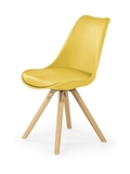 Show details for Dining chair Halmar K201 Yellow