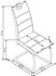 Picture of Dining chair Halmar K211 White