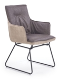 Show details for Dining chair Halmar K271 Dark Gray / Light Gray