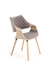 Picture of Dining chair Halmar K396 Light Oak / Gray