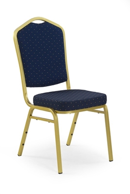 Picture of Dining chair Halmar K66 Blue / Gold