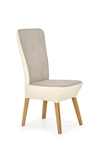 Show details for Dining chair Halmar Orchid Honey Oak / Light Beige