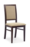 Show details for Dining chair Halmar Sylwek 1 Dark Walnut / Torent Beige