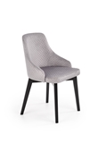 Show details for Dining chair Halmar Toledo 3 Light Gray / Black