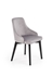 Picture of Dining chair Halmar Toledo 3 Light Gray / Black