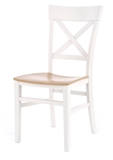 Show details for Dining chair Halmar Tutti White / Honey Oak