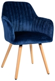 Show details for Dining chair Home4you Ariel Blue