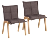 Show details for Dining chair Home4you Razor Brown