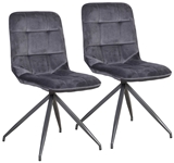 Show details for Dining chair Home4you Rimini Gray