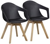 Show details for Dining chair Home4you Stuart Black