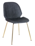 Show details for Dining chair Signal Meble Adrien Black / Gold