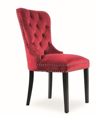 Picture of Dining chair Signal Meble August Velvet Burgundy