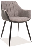 Show details for Dining chair Signal Meble Bruno Gray / Black