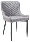 Show details for Dining chair Signal Meble Colin B Gray / Black