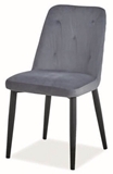 Show details for Dining chair Signal Meble Duran Velvet Gray