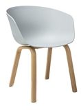 Show details for Dining chair Signal Meble Ego Light Gray, 58x39x79 cm