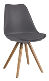 Show details for Dining chair Signal Meble Eric Buk Gray